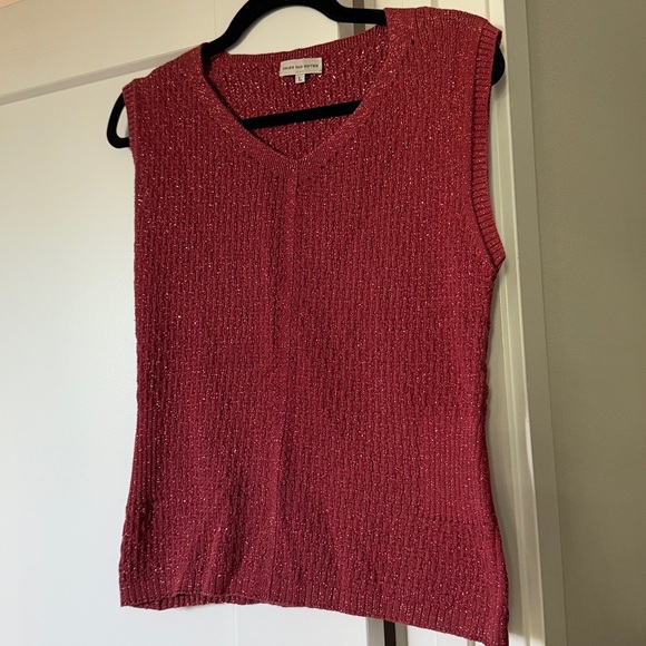 Dries Van Noten Mauve V Neck Vest Size L